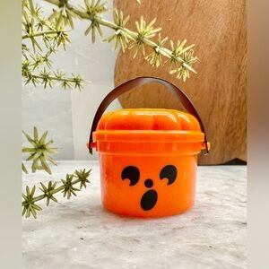 New MINI Halloween McDonald’s Happy Meal Orange McBoo Pumpkin Boo Bucket 1.5”